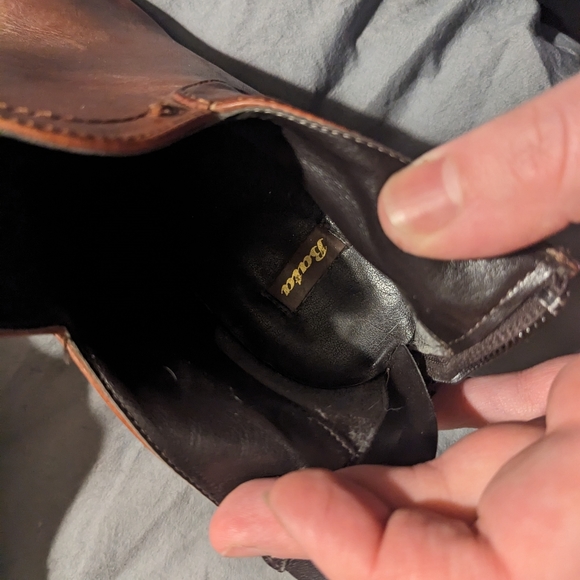 Heeled boots leather brown - Picture 4 of 4